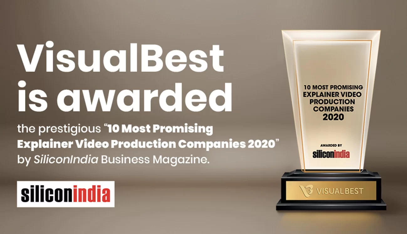 VisualBest Bags The ‘10 Most Promising Explainer Video Production Companies 2020’ Award.